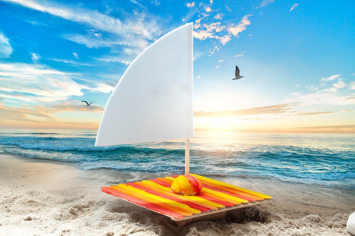 Knutselpakket strand 3-6 jaar | DIY | Knutselbox | 3 complete activiteiten